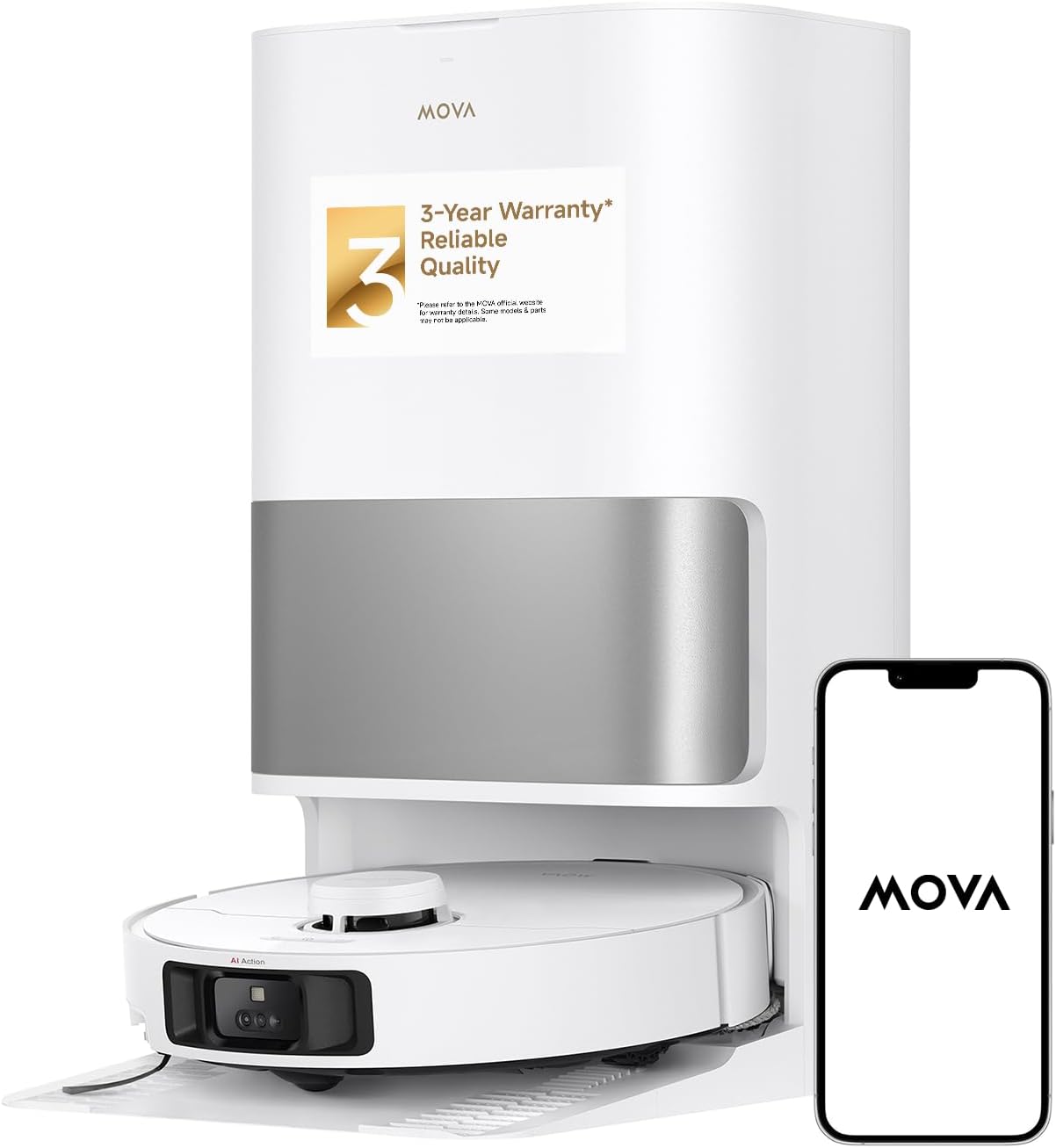 Mova P10 Pro Ultra Robot Vacuum with Smart Dirt Detection and Auto Mop Maintenance