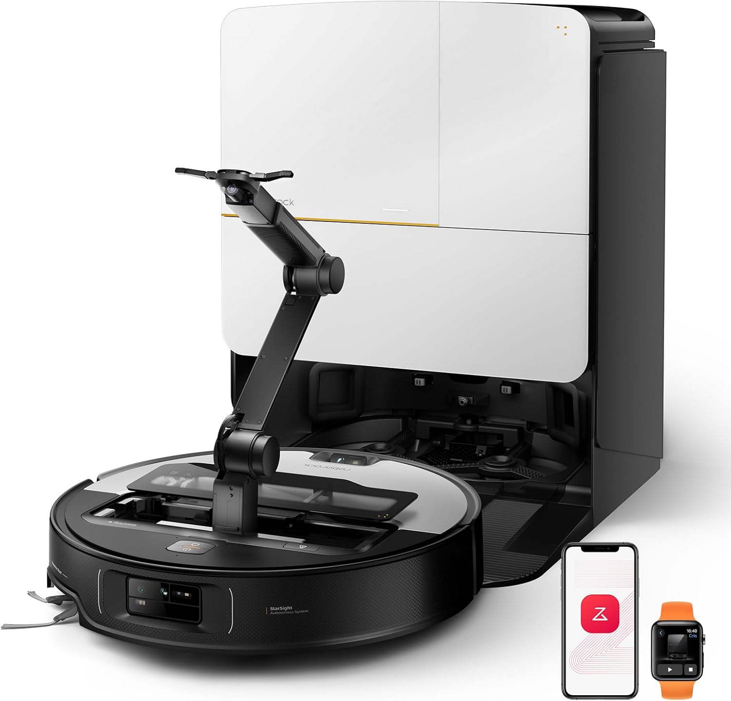 Roborock Saros Z70 Robot Vacuum with Mechanical Arm for Object Handling