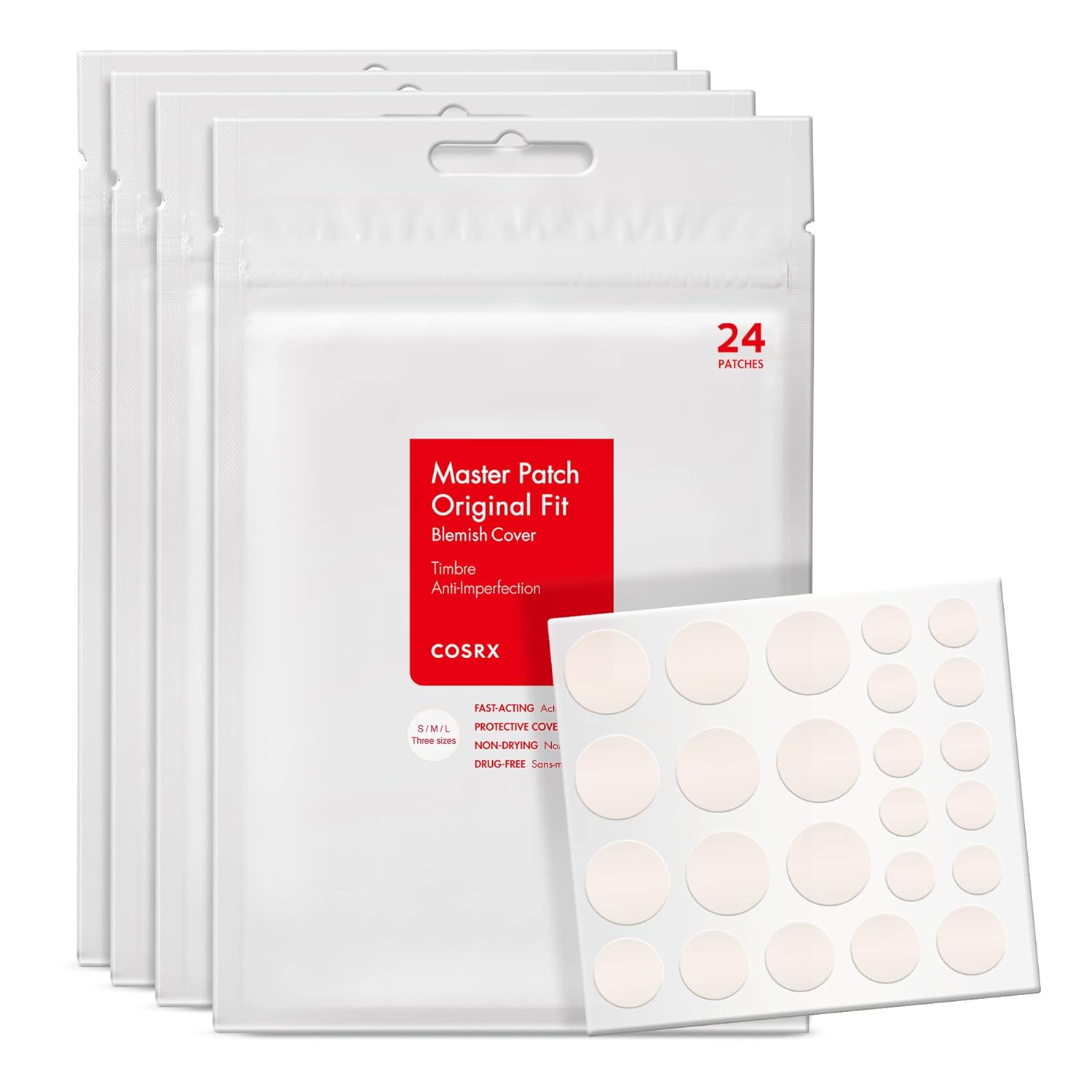 COSRX Acne Pimple Master Patch for Sensitive Skin with Hypoallergenic Hydrocolloid