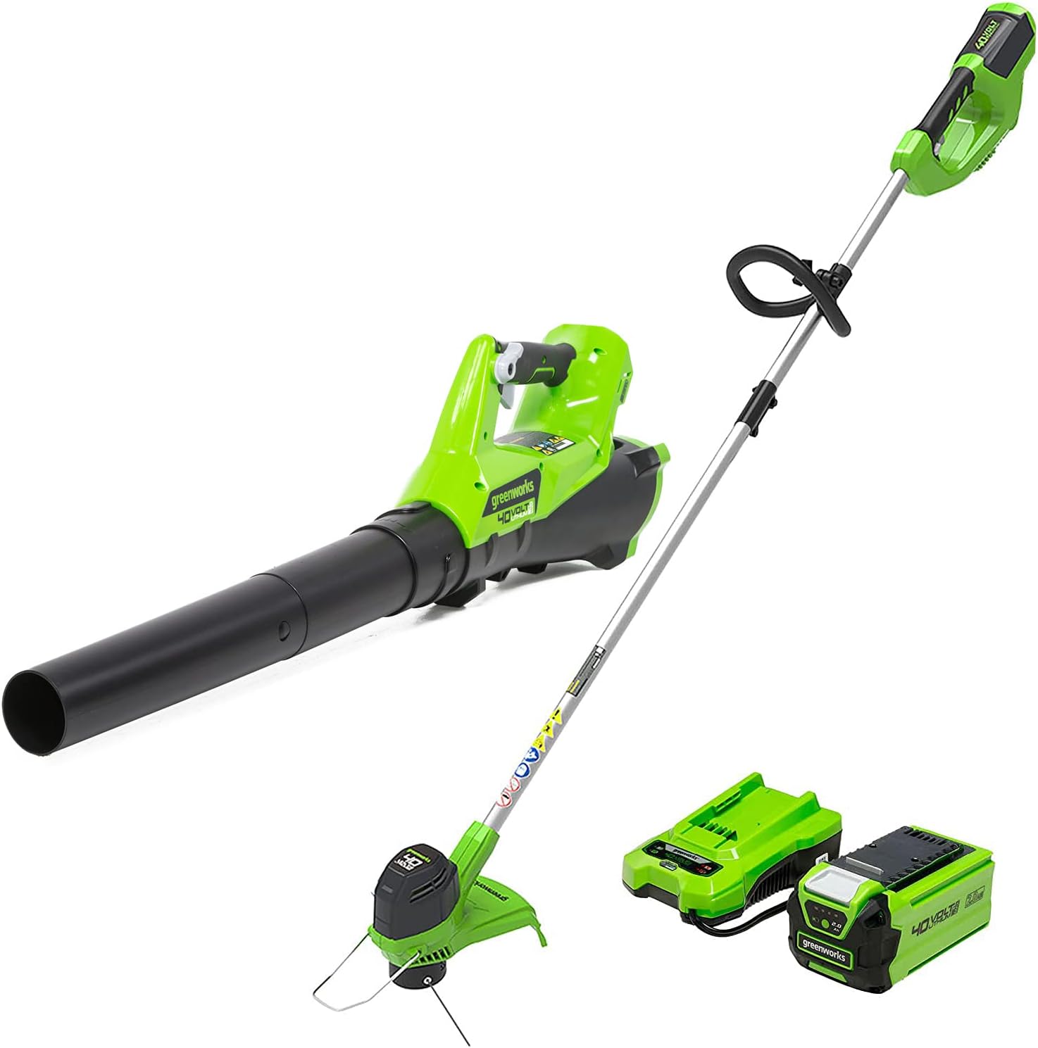 Greenworks 40V String Trimmer and Leaf Blower Combo Kit