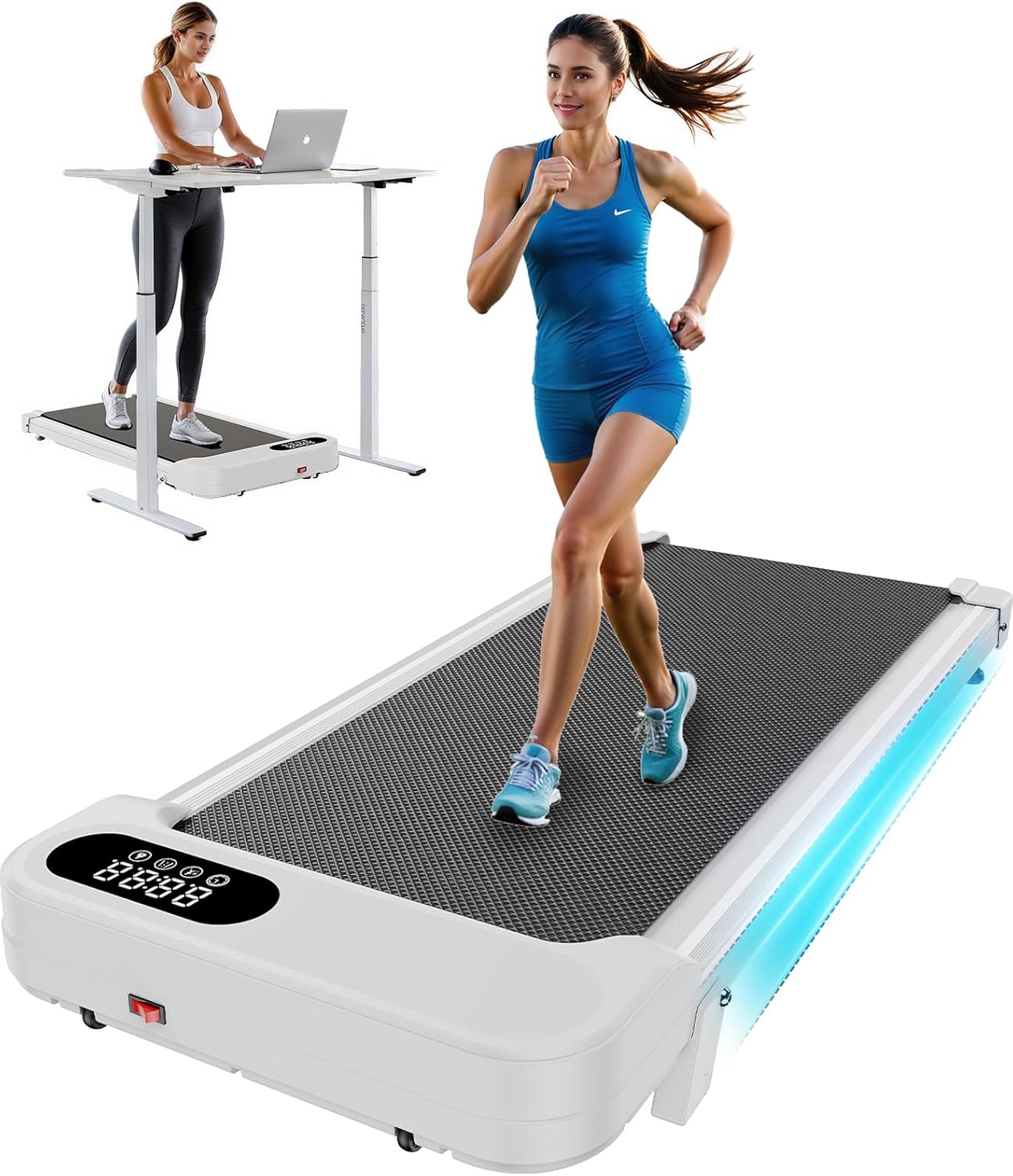HUANUO Walking Pad with 5 Degree Incline