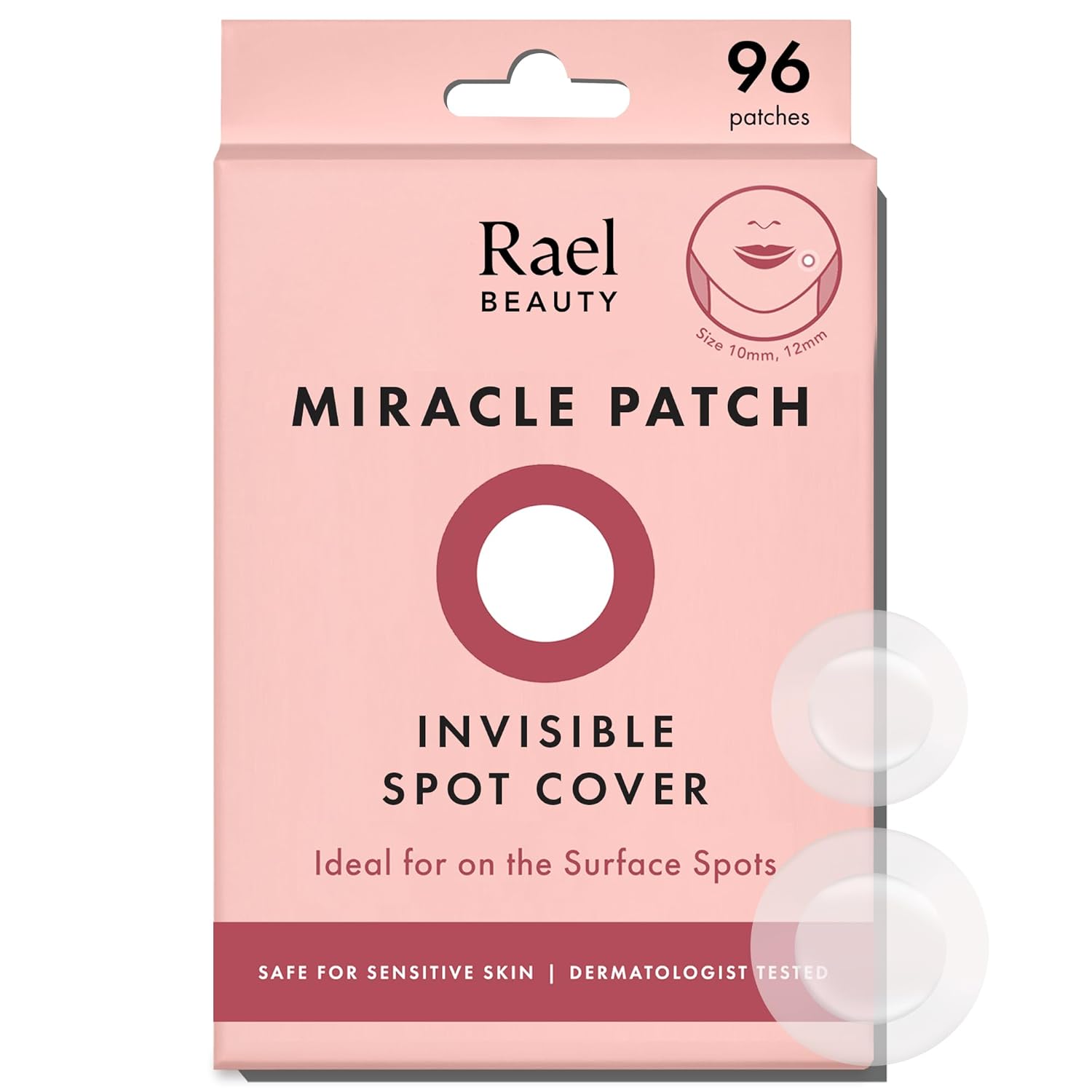 Rael Beauty Miracle Hydrocolloid Acne Patches for Overnight Pimple Treatment