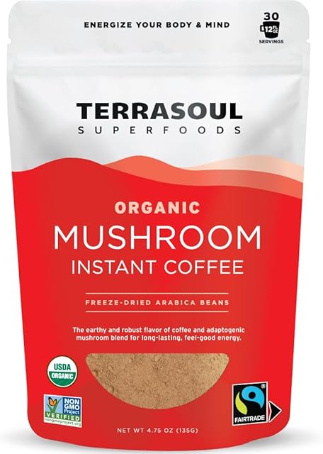Terrasoul Superfoods Organic Instant Mushroom Coffee