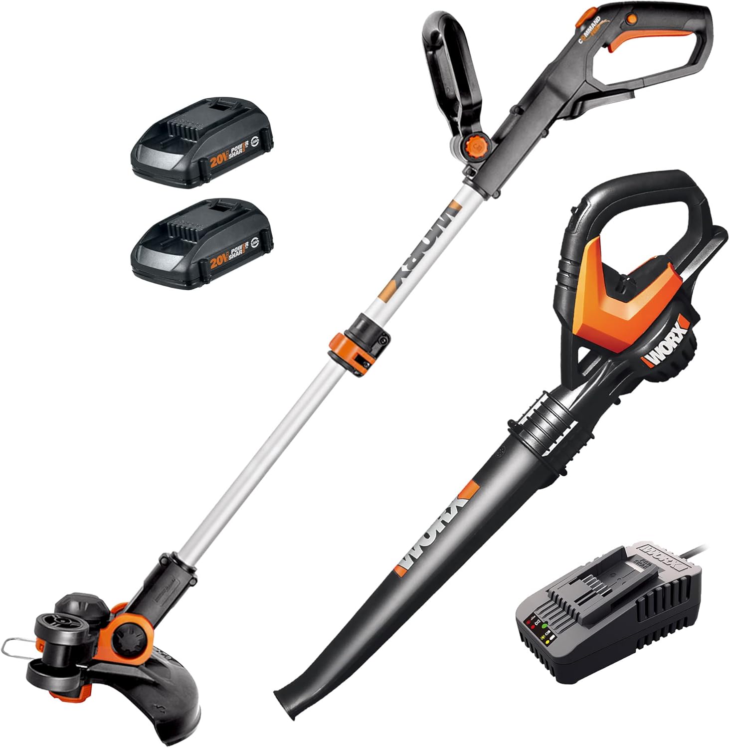 WORX WG916 20V String Trimmer and Leaf Blower Combo