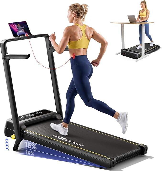YPOO Foldable Treadmill with Incline